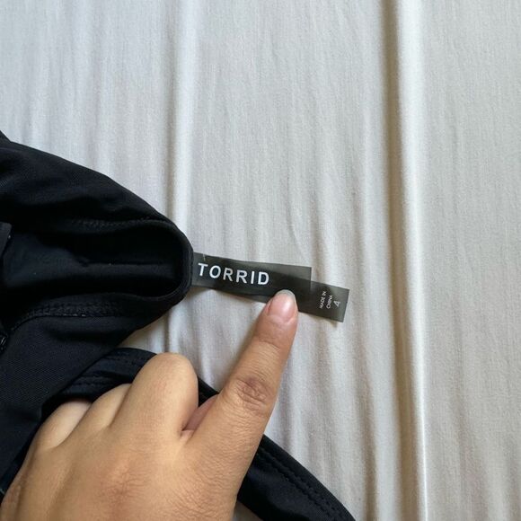 Torrid Black Swim Top - Picture 6 of 6